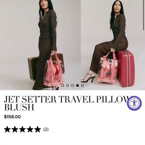 Slip Silk Jet Setter Travel Pillow – Blush (BNWT)